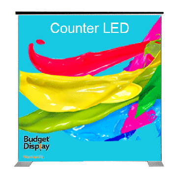 Counter Textiel LED